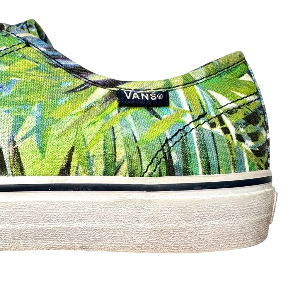 Vans Camden Women’s Tropical Palm Leaf Print Canvas Sneakers Green Blue Size 10 - Picture 8 of 11
